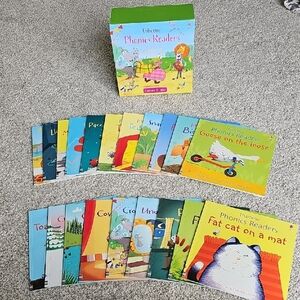 Usborne Phonics Readers Set - Colorful Learning Books for Kids